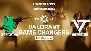 FR FALCONS VEGA vs VALIANT GC  VALORANT GAME CHANGERS EMEA SPLIT 3  PLAYOFFS LOWER BRACKET [upl. by Dom]