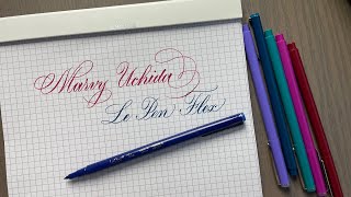 Brush Pen Review Le Pen Flex  Marvy Uchida [upl. by Chloe88]