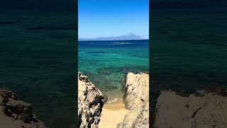 Sithonia Beach Day sithonia halkidiki chalkidiki greece beach tropical mountathos scenic [upl. by Medina]