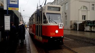 Linia 23 k Chorzów Stadion Śląski Pętla Zachód Konstal 13N 308  sezon5 [upl. by Renraw]