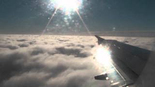 A319 Amazing approach and landing in Hamburg WingView [upl. by Lleynad32]