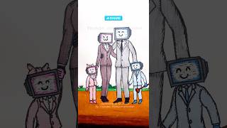 Which one is happy family stopmotion skibiditoilet drawing [upl. by Dalohcin]