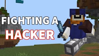 I Fought a Hacker In Minecraft Bedwars… [upl. by Sarette]