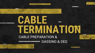 UNDERGROUND CABLE  GIS Termination  XLPE [upl. by Neimad865]