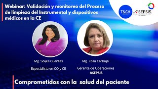 Webinar ASEPSIS 🔴 🔵 🟢  Validación y monitoreo del Proceso de limpieza [upl. by Otrebron]