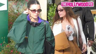 Kendall Jenner Hailey Bieber amp Lauren Perez Go Vintage Clothes Shopping After Their Workout In LA [upl. by Tak]