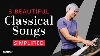 3 Beautiful Classical Songs Beginner Friendly Tutorial  Sheet Music [upl. by Glinys705]