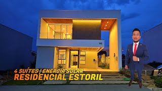 Condomínio Residencial Estoril Casa Duplex com 4 suítes Energia Solar Carregamento Carro elétrico [upl. by Leuneb930]