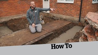 How to Dig the Foundations How to Build an Extension 2 [upl. by Lupita]