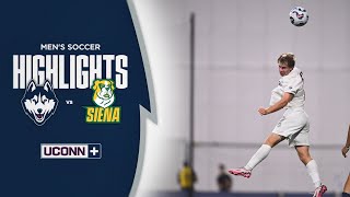 UConn Mens Soccer Takes Down Siena 21 [upl. by Atwahs]