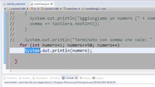 Java  corso base Playlist 1 ITA 6z1 cicli  il FOR  PRIMA PARTE [upl. by Chassin611]