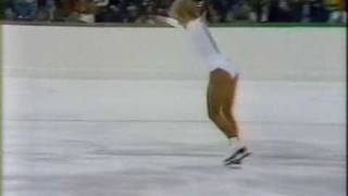 Rosalynn Sumners USA  1984 Sarajevo Figure Skating Ladies Long Program [upl. by Olivie]