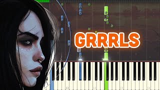 🎹AViVA  GRRRLS Piano Tutorial❤️♫ [upl. by Etteniuqna]