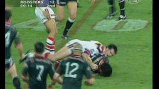 Morleys Big Hit on Villasanti 2002 Grand Final [upl. by Yehus]