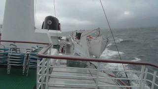 MS Lofoten rolling through the Barents Sea  Hurtigruten [upl. by Nyleaj]