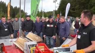 LANCMAN LE 26C SuperHolzspalter auf Demo Forest 2015  Belgien [upl. by Eyde573]