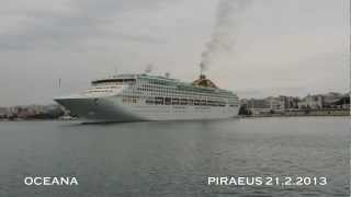 OCEANA departure from Piraeus Port [upl. by Ariaz]