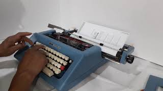 Maquina de escribir OLIVETTI STUDIO 46 [upl. by Shepp]