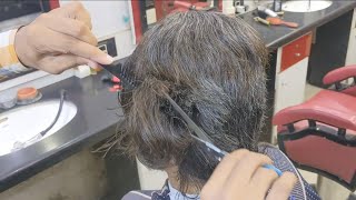 ASMR BARBAR  classic mens short length haircut with scissors alrayaanhairstudio [upl. by Nonnerb493]