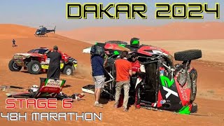 DAKAR 2024 RECAP STAGE 6 48H MARATHON [upl. by Dunseath]