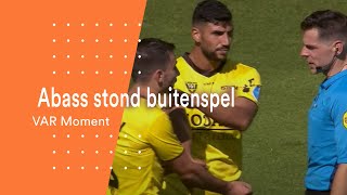 Abass stond buitenspel  FC Utrecht  VVV Venlo  VAR Moment [upl. by Eelanna956]