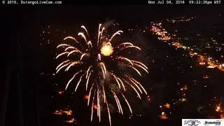 2016 4th of July Fireworks Display  Durango Colorado [upl. by Yrelle]