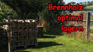 So lagerst du dein Brennholz optimal  IBC Gitterboxen als perfekte Lagermöglichkeit [upl. by Akienaj658]