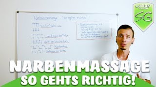 Narbenmassage  So gehts richtig [upl. by Pump]