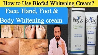 How to Use Biofad Whitening cream  Biofad Cream Review [upl. by Minne]