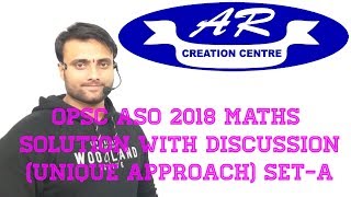 ASO 201819 MATHS ANSWER KEY WITH DISCUSSION ByALEX SIR opsc aso ASOANSWERKEY20012019 [upl. by Cnut]