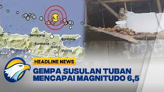 Gempa Susulan Tuban Terasa Sampai Kabupaten Gresik [upl. by Aronas996]