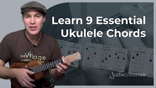 Ukulele Chords For Beginners  A D E amp Variations [upl. by Nosiaj]