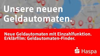 Haspa GeldautomatenFinder  Hamburger Sparkasse  Neue Geldautomaten mit Einzahlfunktion [upl. by Yrtneg573]