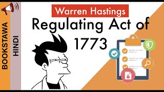 Warren Hastings 1772 to 1785 in Hindi  Regulating Act of 1773  Governor Generals and work Part 1 [upl. by Izmar]