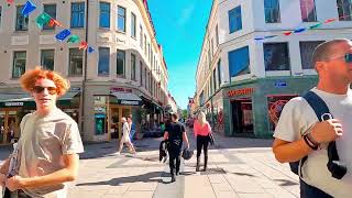 Gothenburg Sweden walk from Kyrkogatan to Östra Hamngatan 4k [upl. by Leaffar]