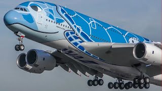 60 MINUTES PURE AVIATION  AIRBUS A380 BOEING 747 AIRPLANE compilation  4K [upl. by Arluene]