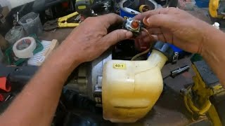 How To Replace A Primer Bulb on a Brush Cutter [upl. by Hewart]