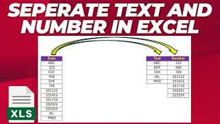 How to separate texts and numbers from one cell to two columns in excel [upl. by Iur]