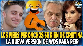 LOS PIBES PERONCHOS SE LE RIEN A CRISTINA Y ALVERSO CON una CANCION milei javiermilei argentina [upl. by Byler]