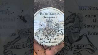 burgess genuine anchovy paste for toast amp biscuits found bottle digging Glasgow Scotland [upl. by Leind]