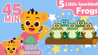 Five Little Speckled Frogs  Dancing Like An Animal  more Little Mascots Nursery Rhymes amp Kid Songs [upl. by Aiduan989]