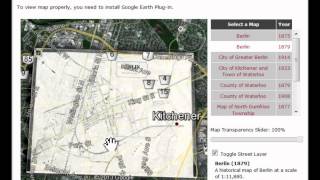 Waterloo Region Historical Interactive Map [upl. by Meghann]