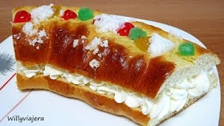 ROSCÓN DE REYES CON AZÚCAR INVERTIDO👑🍩  Truco para que quede tierno mucho tiempo [upl. by Nahgiem638]