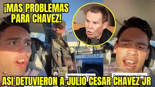 EL MOMENTO EN QUE JULIO CESAR CHAVEZ JR FUE DETENIDO [upl. by Eipper]