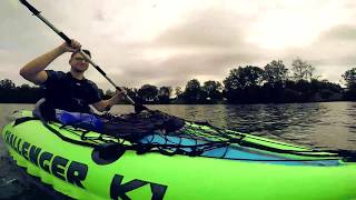 Intex K1  Inflatable Kayak  GoPro [upl. by Alveta]