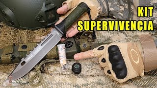 PRUEBO KIT DE SUPERVIVENCIA EN CUCHILLO TÁCTICO K25 THUNDER I [upl. by Etram336]