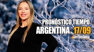 Pronóstico para el 17 de septiembre de 2024 Argentina  Infoclima TV [upl. by Carlstrom980]