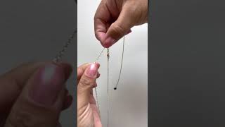 24quot Adjustable 1mm Cable Chain in Gold  How to Adjust Chain [upl. by Nadabus865]