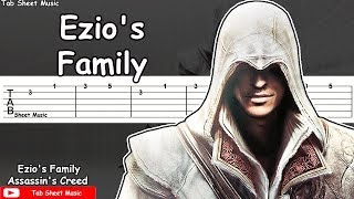 Assassins Creed 2  Ezios Family Guitar Tutorial [upl. by Notrab]