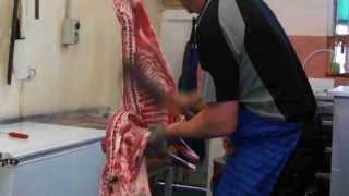 Butchering a Lamb by hand New Zealand style Highbury Butcher [upl. by Dranek340]